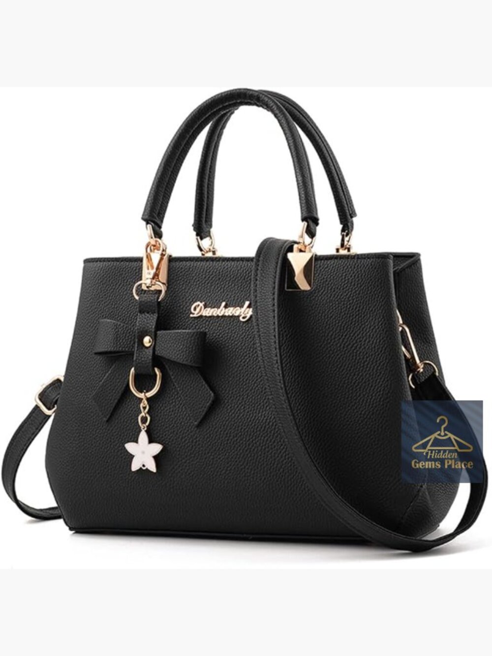 Faux Leather Tote Shoulder Crossbody Handbag